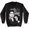 Black Twilight sweatshirt featuring Twilight Edward and Bella Portrait design