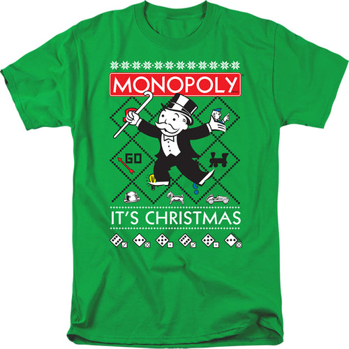 Monopoly It's Christmas Ugly Christmas T-Shirt