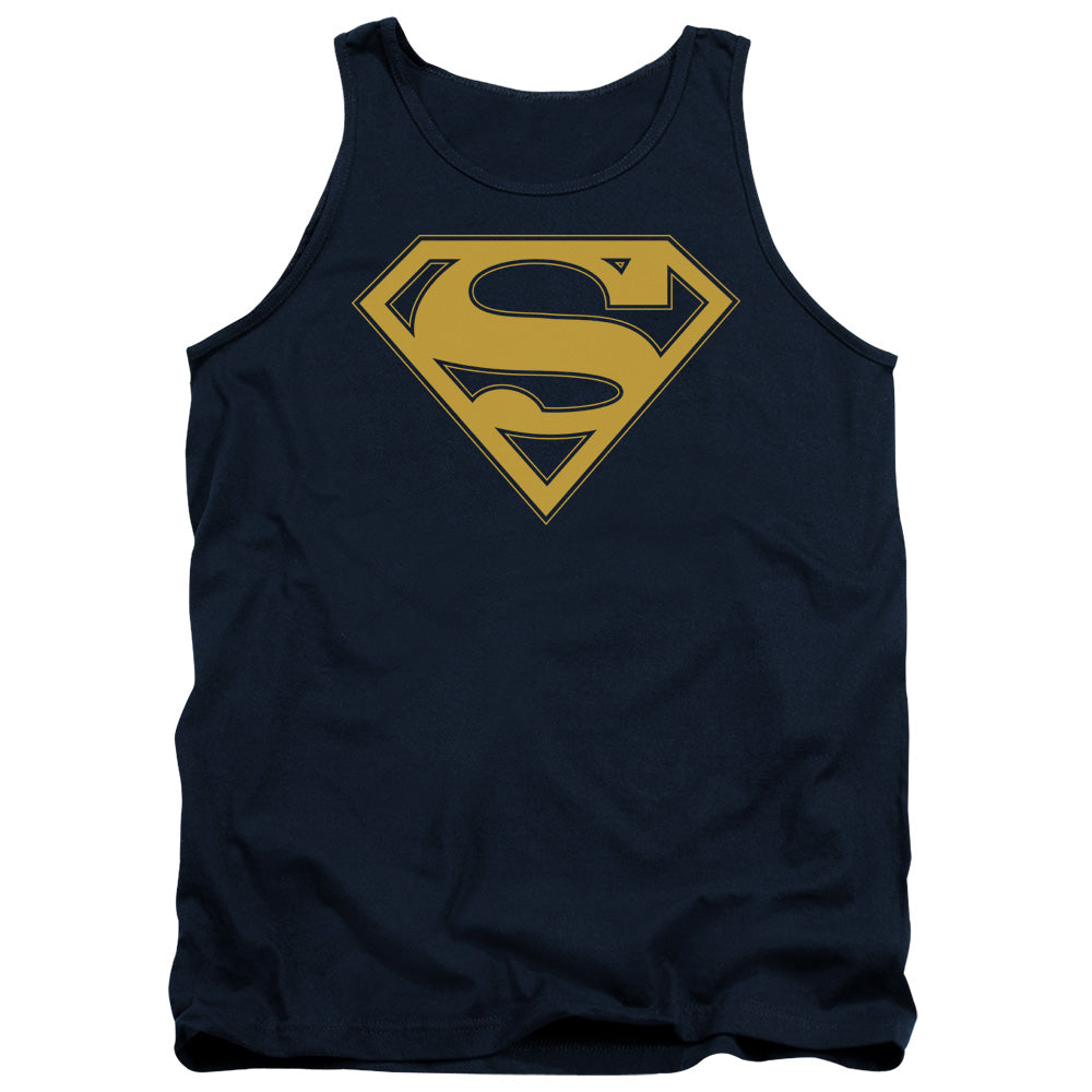 Superman Maize & Blue Shield Navy Tank Top