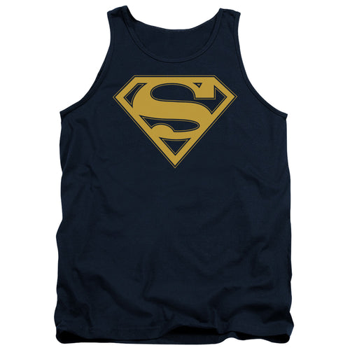 Superman Maize & Blue Shield Navy Tank Top