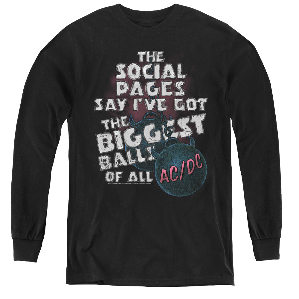 AC/DC Big Balls Youth Long Sleeve T-Shirt