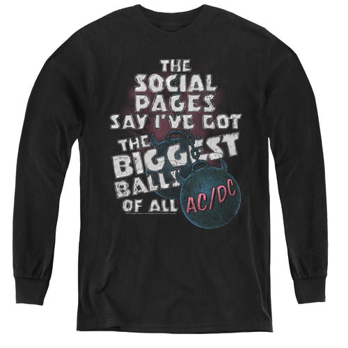 AC/DC Big Balls Youth Long Sleeve T-Shirt