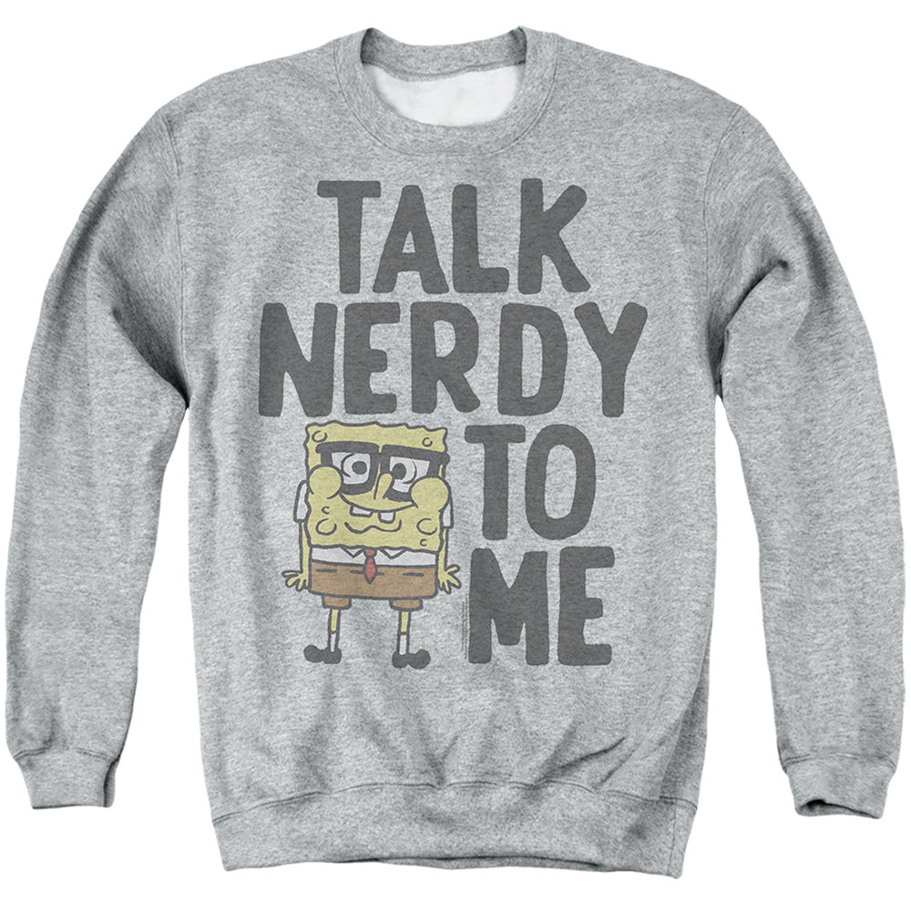 Spongebob Squarepants Talk Nerdy to Me Crewneck Sweatshirt