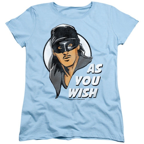 The Princess Bride As You Wish Light Blue Womens T-Shirt