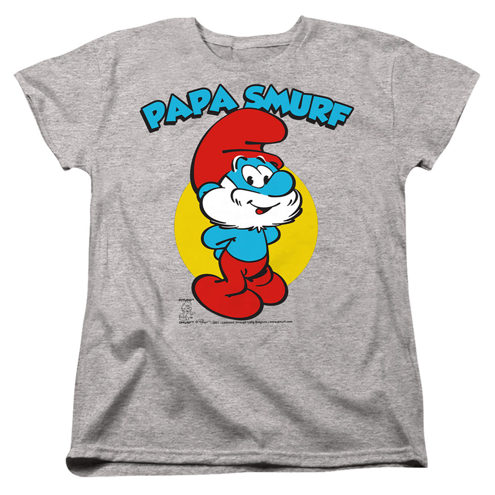 The Smurfs Papa Smurf Womens T-Shirt