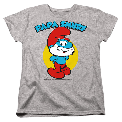 The Smurfs Papa Smurf Womens T-Shirt