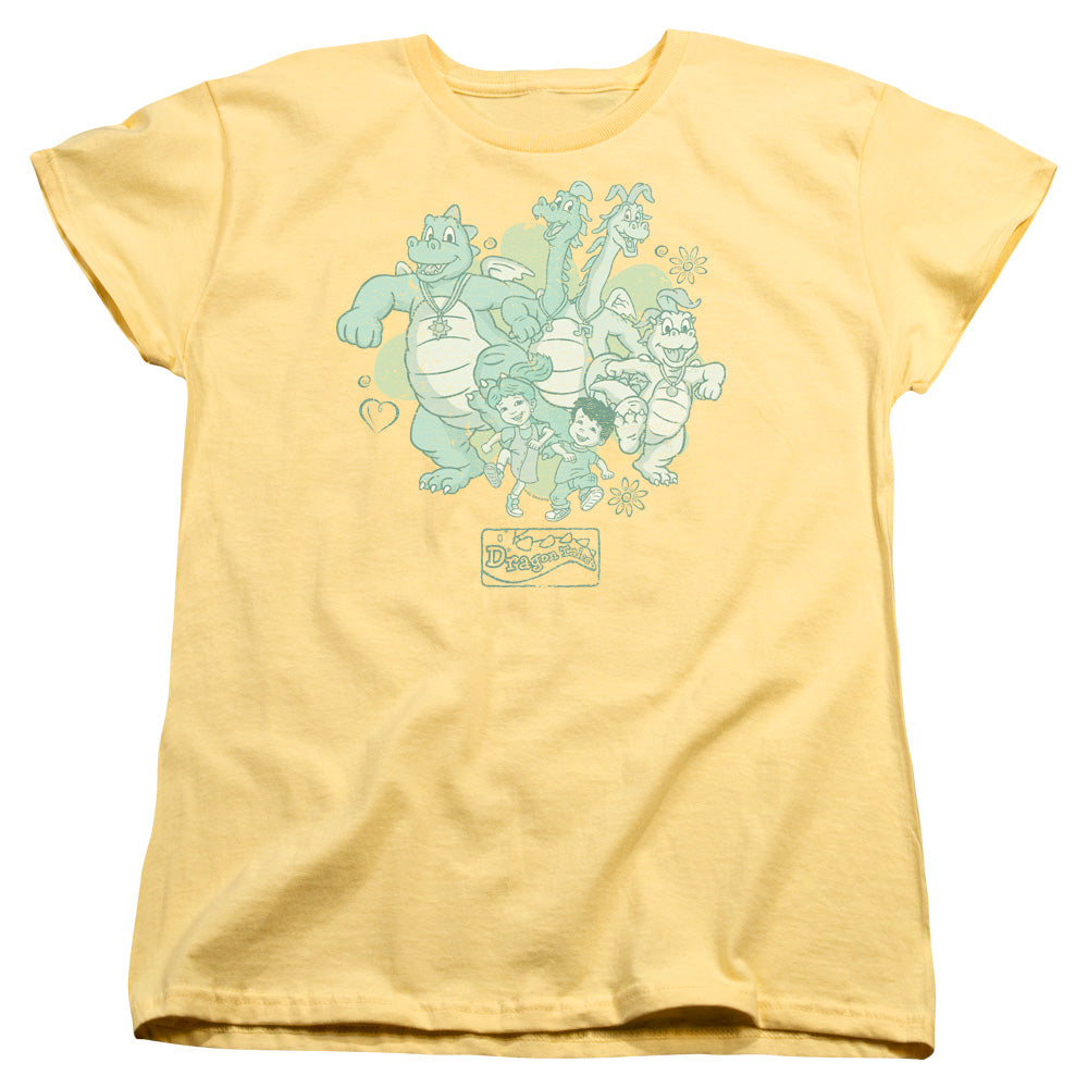 Dragon Tales Group Celebration Womens T-Shirt