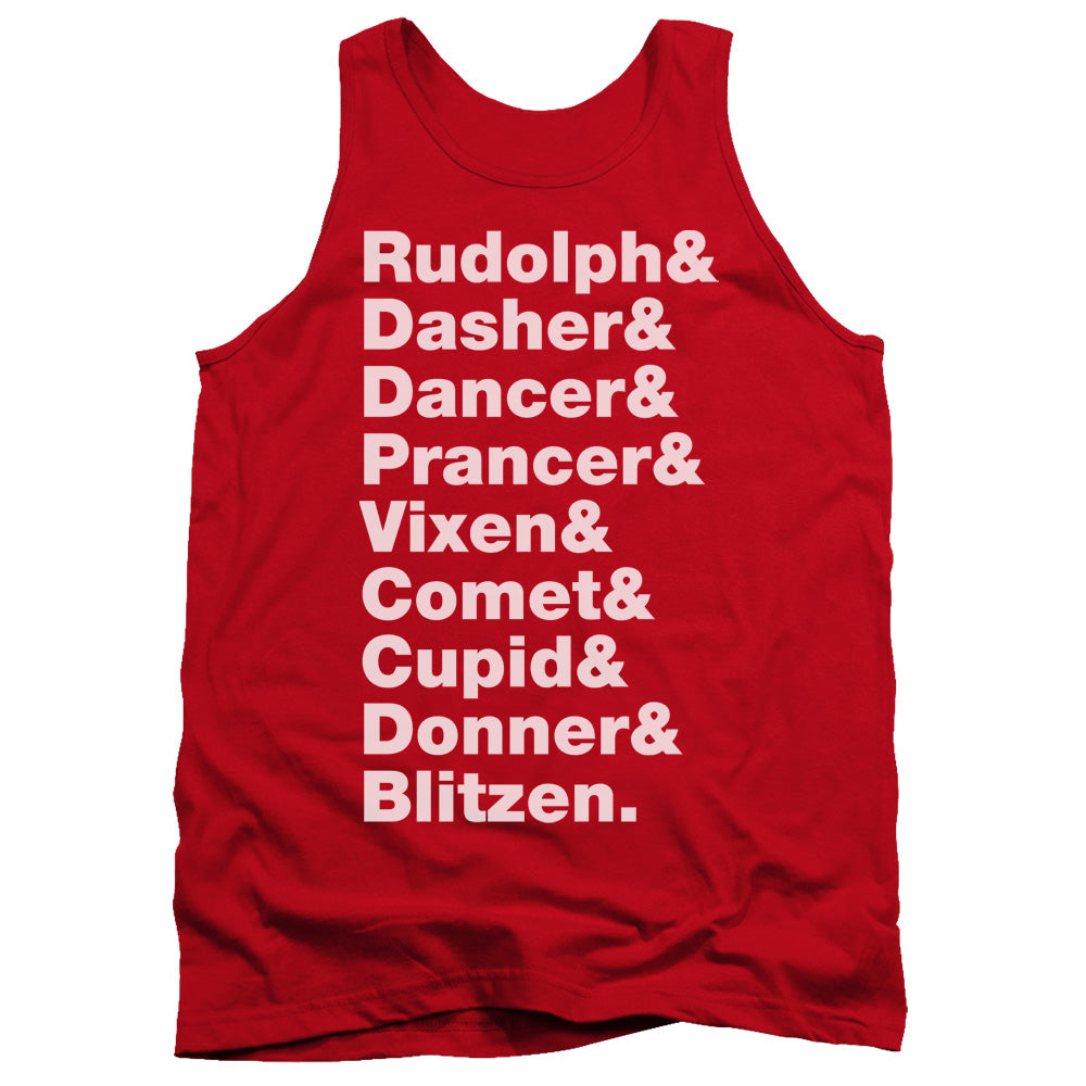 Christmas Reindeer Roll Call Tank Top