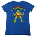 Teenage Mutant Ninja Turtles Retro Leo Womens T-Shirt