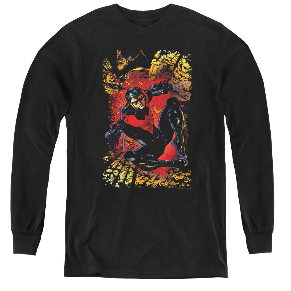 Justice League Nightwing #1 Youth Long Sleeve T-Shirt
