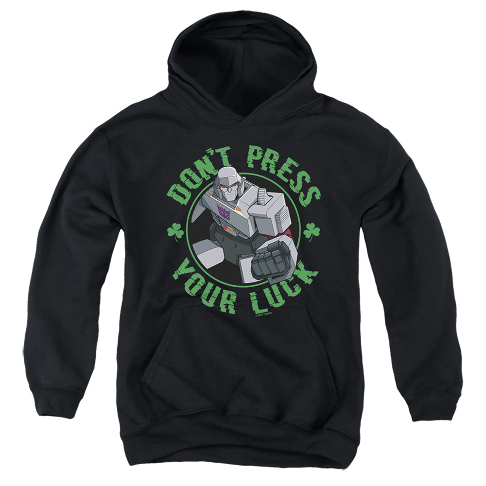 Transformers ST. Patrick's Day Megatron Don't Press Your Luck Youth Hoodie
