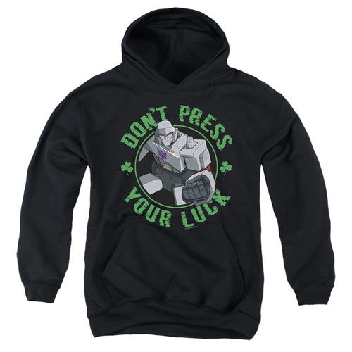 Transformers ST. Patrick's Day Megatron Don't Press Your Luck Youth Hoodie