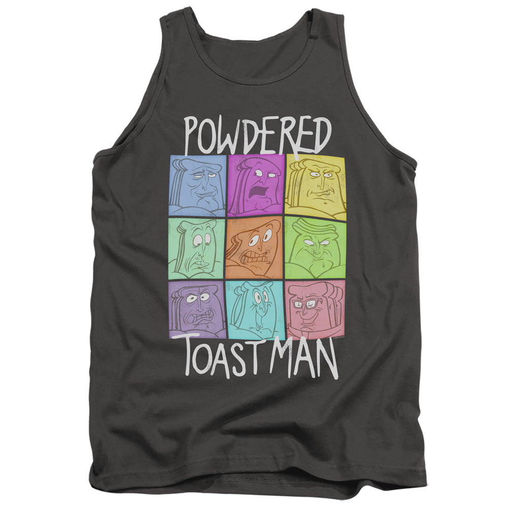 Ren and Stimpy Powdered Toast Man Expressions Tank Top