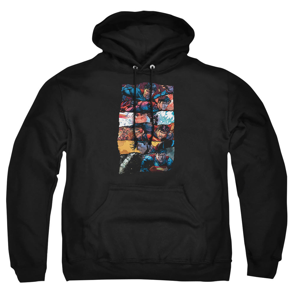 Superman Torn Collage Pullover Hoodie