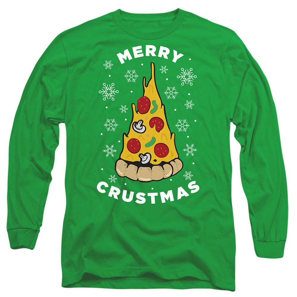 Christmas Merry Crustmas Kelly Green Long Sleeve T-Shirt