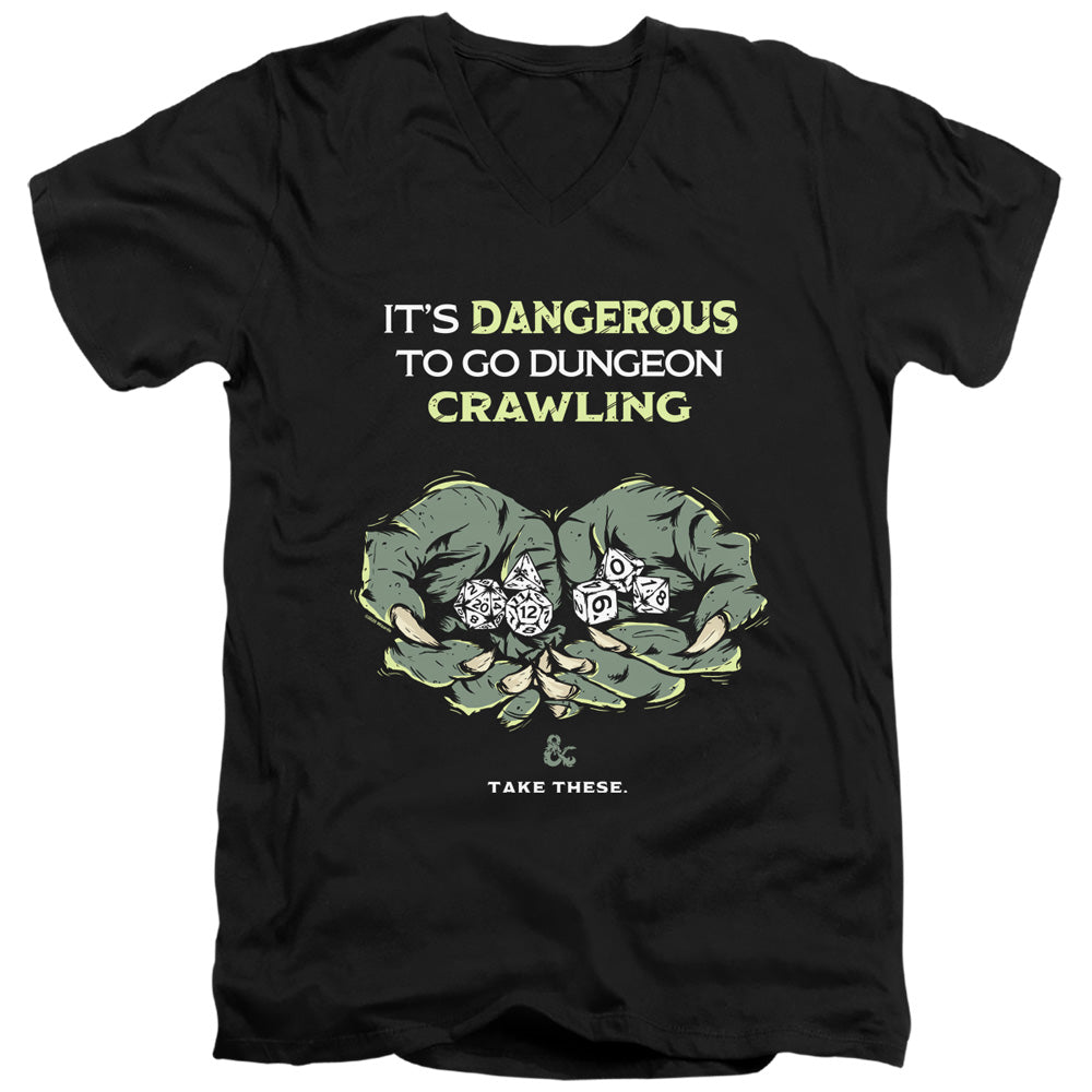 Dungeons & Dragons Dangerous to Go Alone V-Neck T-Shirt