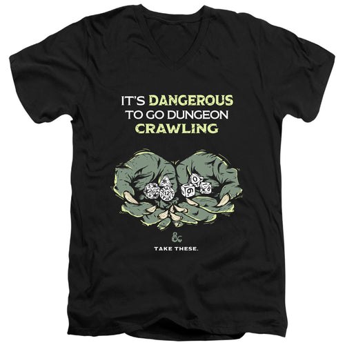 Dungeons & Dragons Dangerous to Go Alone V-Neck T-Shirt