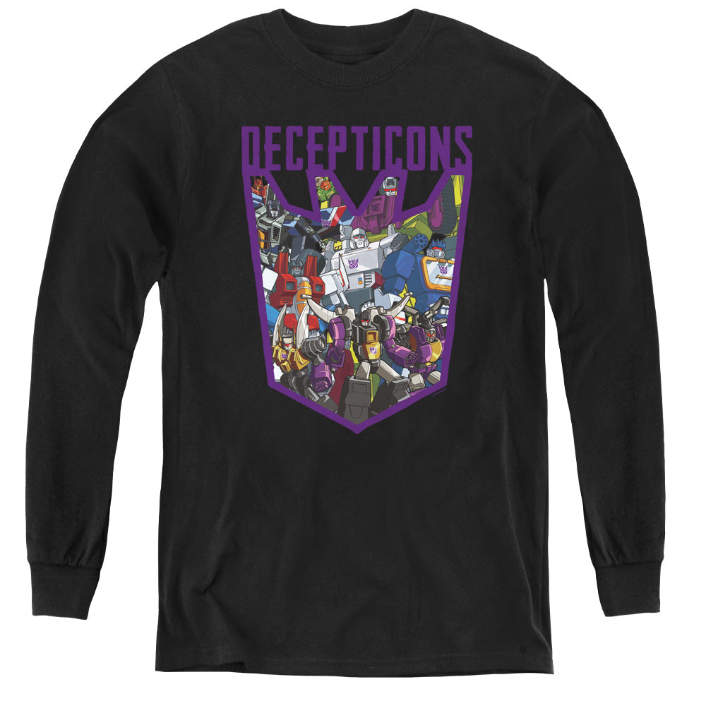 Transformers Decepticon Collage Youth Long Sleeve T-Shirt