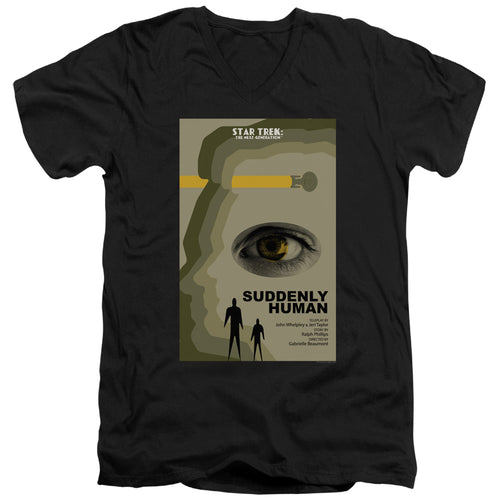 Star Trek Suddenly Human Black V-Neck T-Shirt