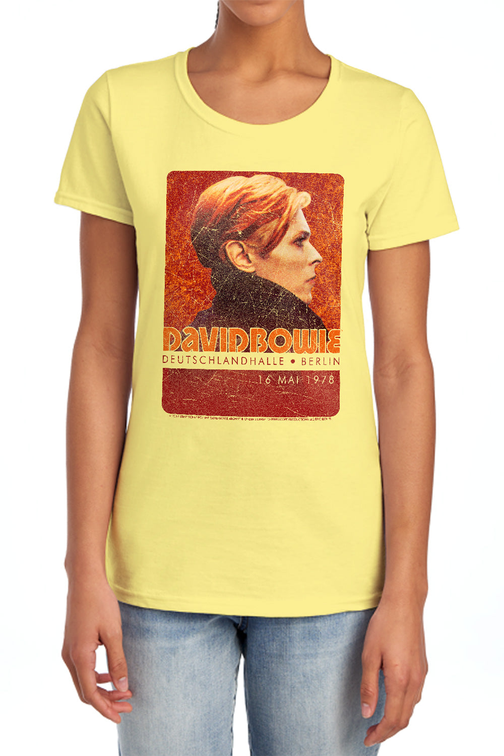 David Bowie Stage Tour Berlin 78 Womens T-Shirt