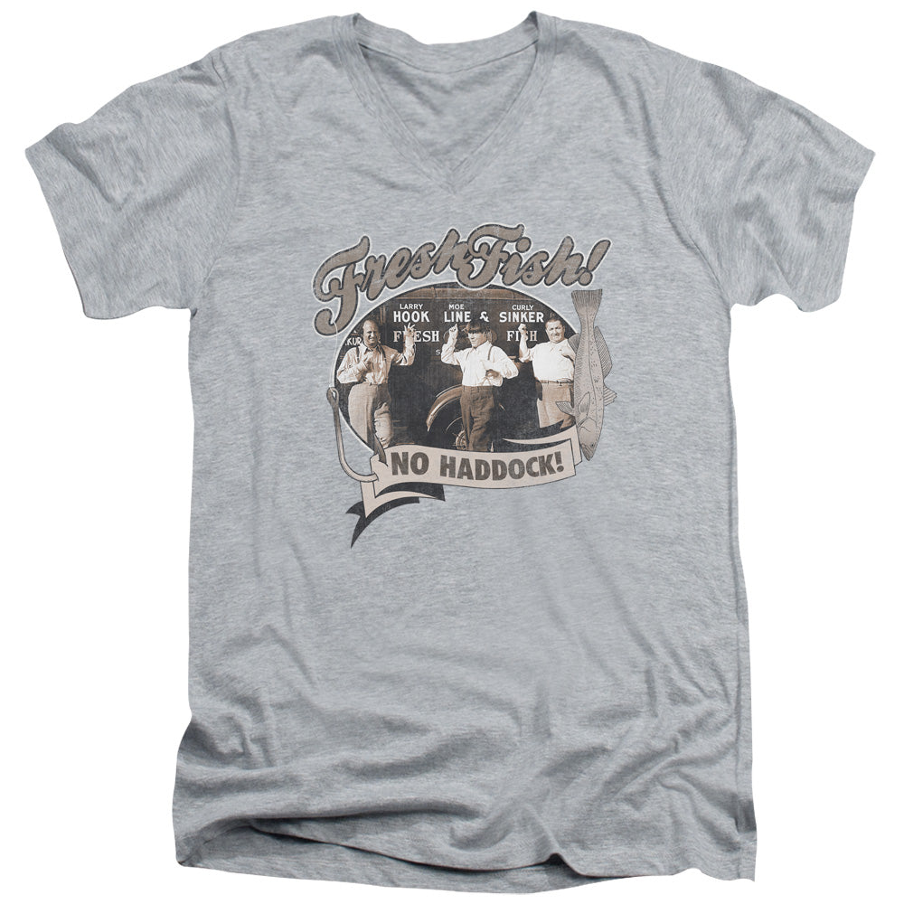 The Three Stooges Fresh Fish V-Neck T-Shirt