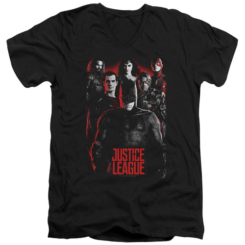 Justice League The League V-Neck T-Shirt