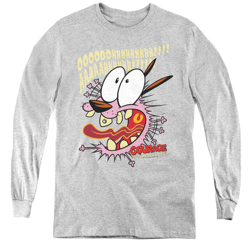 Courage the Cowardly Dog Scaredy Dog Youth Long Sleeve T-Shirt