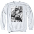 Superman Flight of Steel White Crewneck Sweatshirt