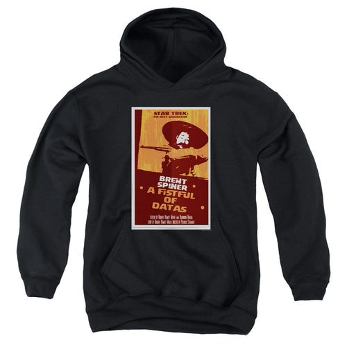 Star Trek A Fistful of Datas Black Youth Hoodie