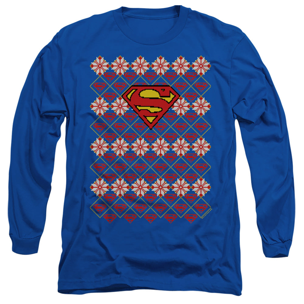 Superman Christmas Sweater Long Sleeve T-Shirt