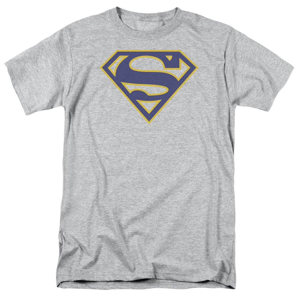 Superman Maize & Blue Shield Athletic Heather T-Shirt