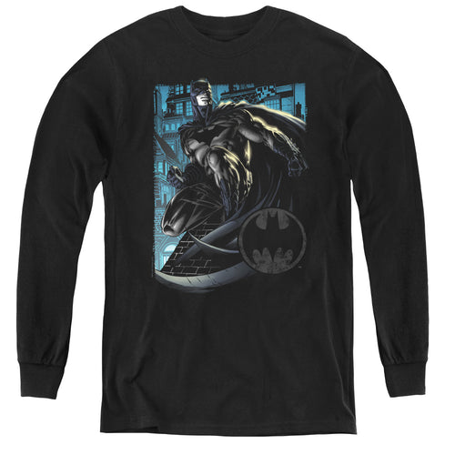 Batman Knight Falls In Gotham Youth Long Sleeve T-Shirt