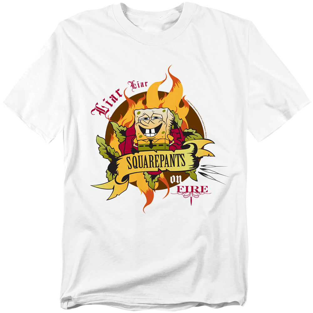 Spongebob Squarepants Liar Liar Pants on Fire T-Shirt