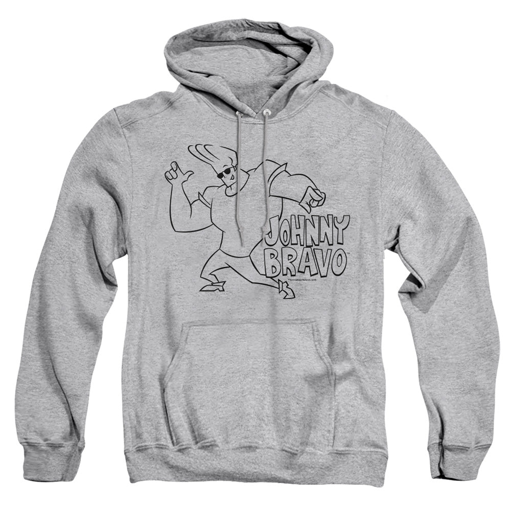 Johnny Bravo Jb Line Art Pullover Hoodie
