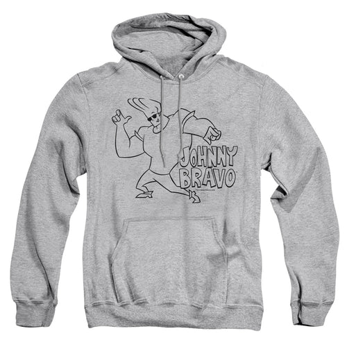 Johnny Bravo Jb Line Art Pullover Hoodie
