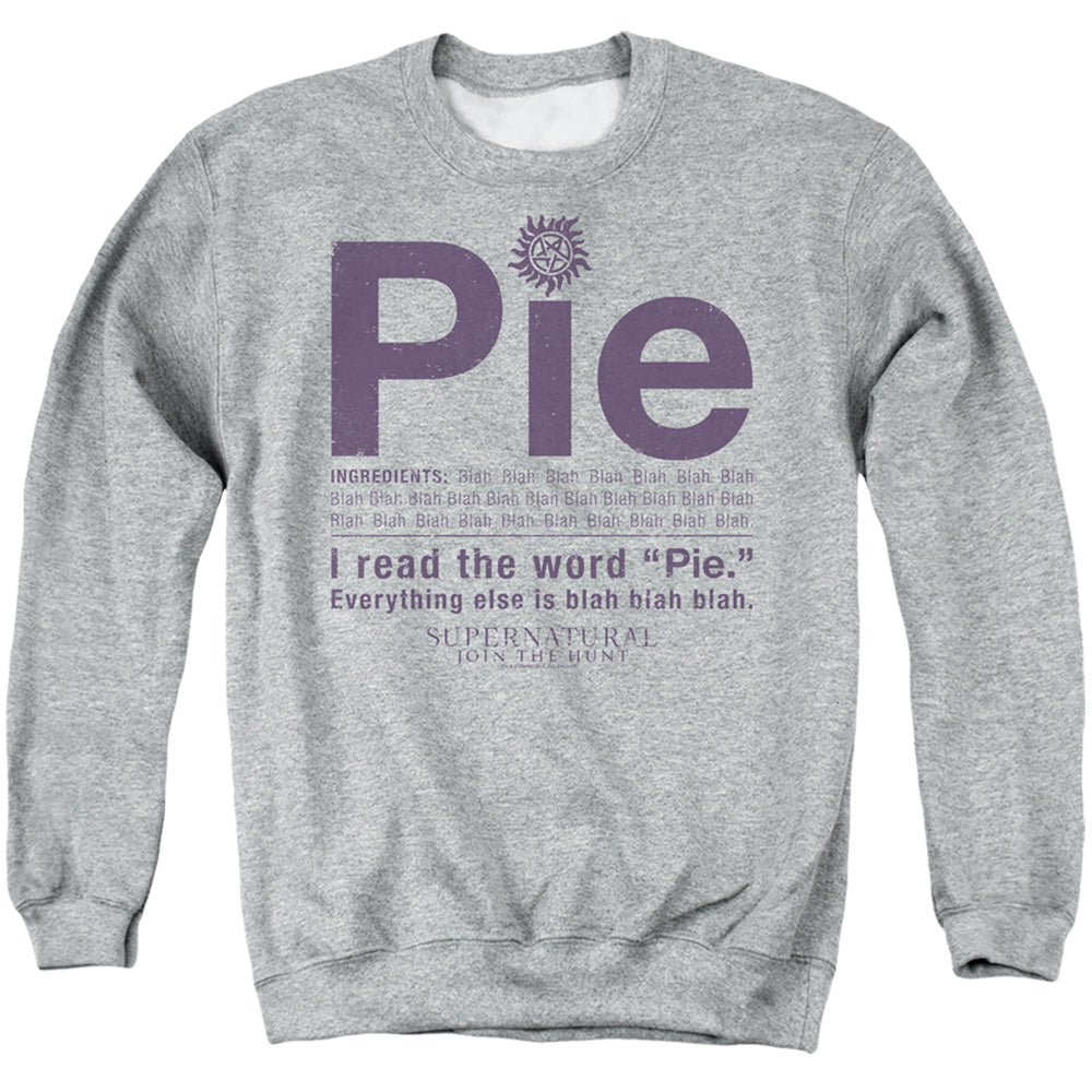 Supernatural I Read the Word Pie Crewneck Sweatshirt