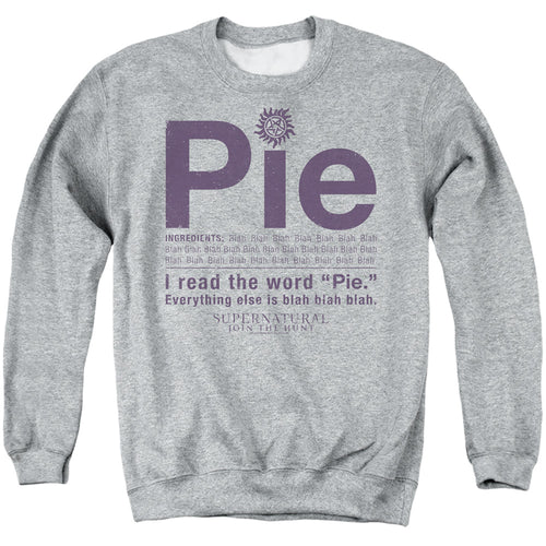 Supernatural I Read the Word Pie Crewneck Sweatshirt