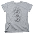 Looney Tunes Faded Taz Womens T-Shirt