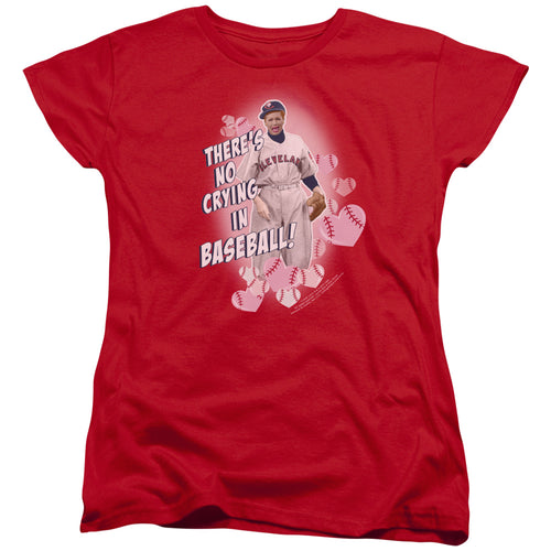I Love Lucy No Crying In Baseball Womens T-Shirt