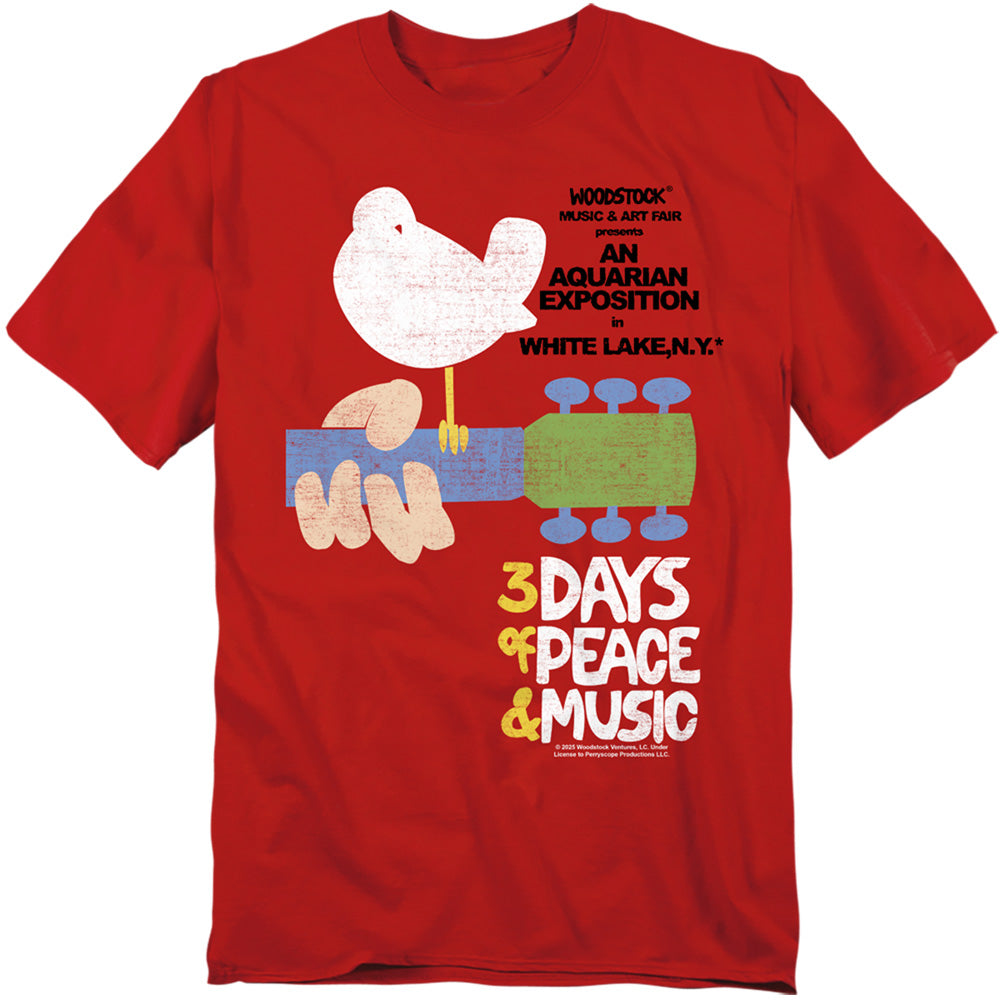 Woodstock Aquarian Exposition 3 Days T-Shirt