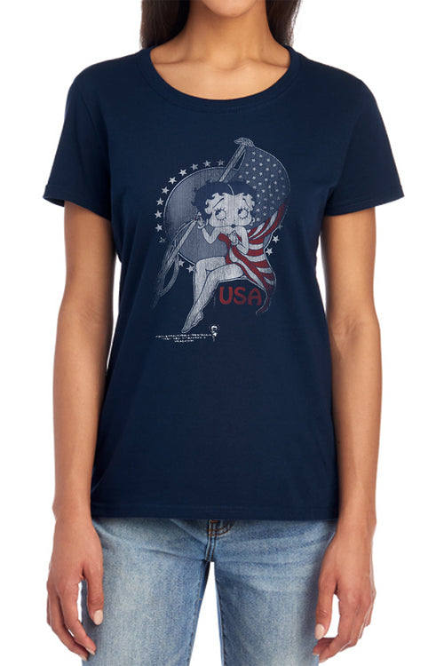 Betty Boop Proud Betty Womens T-Shirt