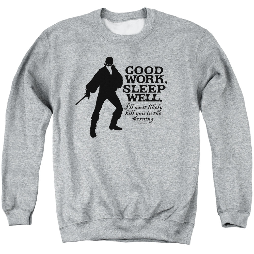 The Princess Bride Good Work Athletic Heather Crewneck Sweatshirt
