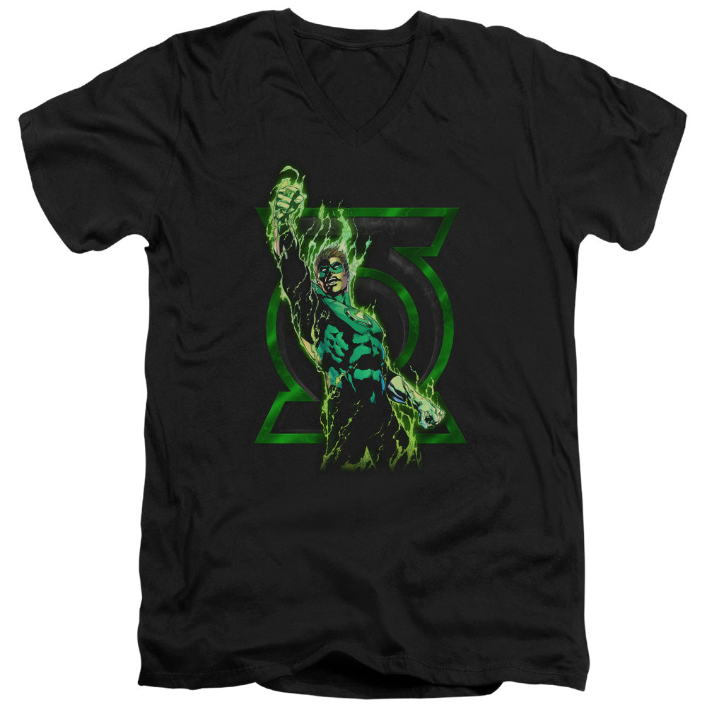 Green Lantern Fully Charged V-Neck T-Shirt