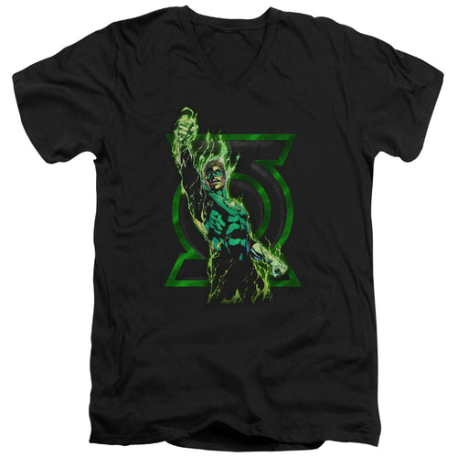 Green Lantern Fully Charged V-Neck T-Shirt