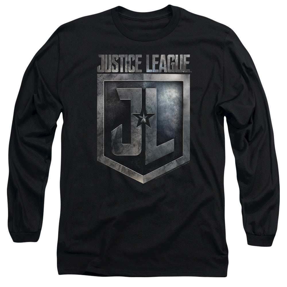Justice League Shield Logo Long Sleeve T-Shirt