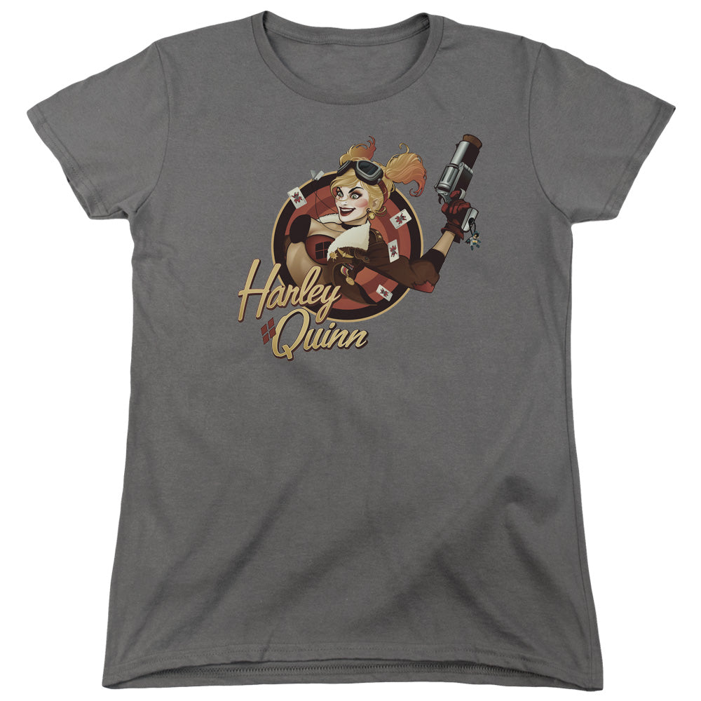 DC Comics Harley Bomber Womens T-Shirt
