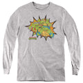 Teenage Mutant Ninja Turtles Funny Face Turtles Youth Long Sleeve T-Shirt