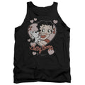 Betty Boop Classic Kiss Faded Heart Tank Top