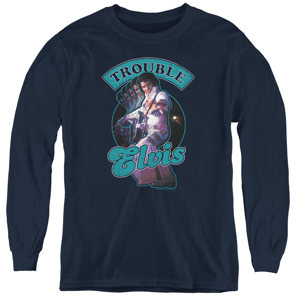 Elvis Presley Total Trouble Youth Long Sleeve T-Shirt