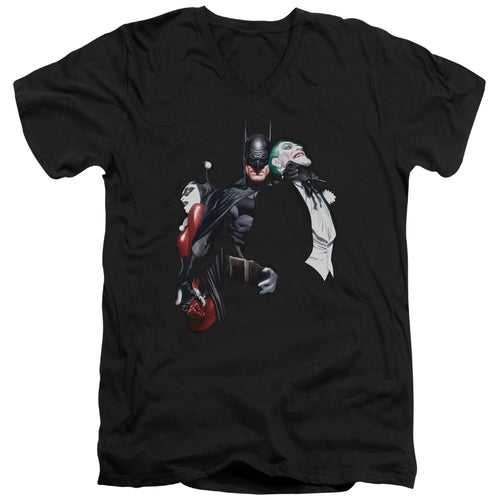 Batman Joker Harley Choke 
 V-Neck T-Shirt